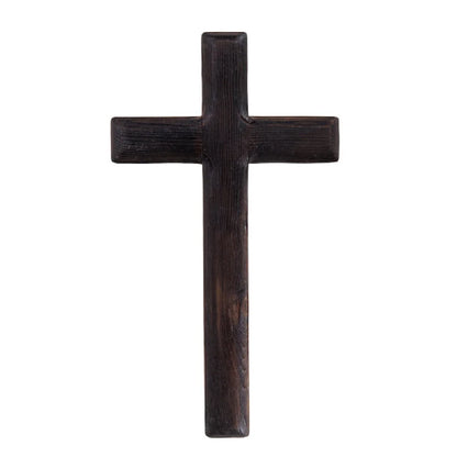 Handmade Dark Wood Hanging Cross