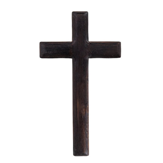 Handmade Dark Wood Hanging Cross