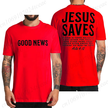 Good News Jesus Saves T Shirt