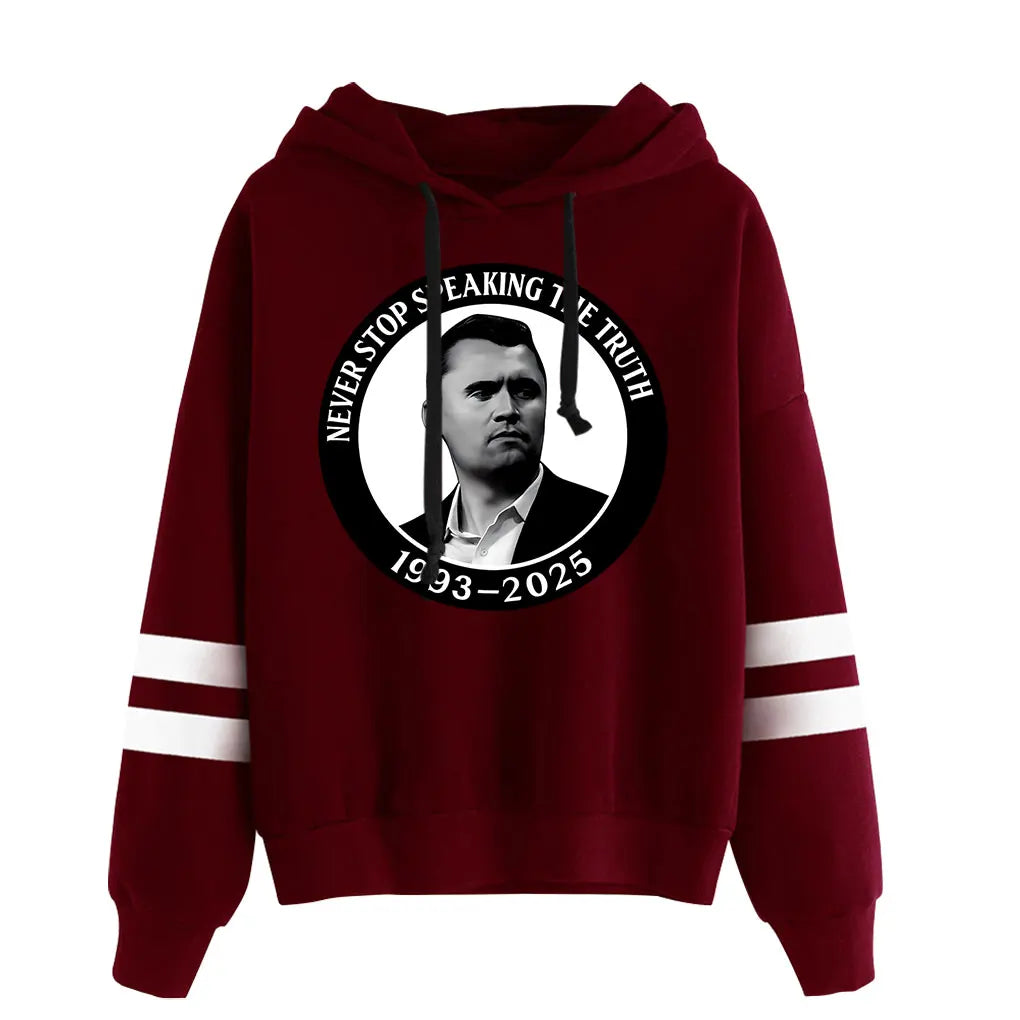 Charlie Kirk Tribute 1993-2025 Never Stop Speaking the Truth Hoodie
