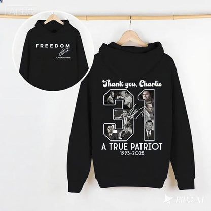 Charlie Kirk Memorial 31 Freedom Hoodie