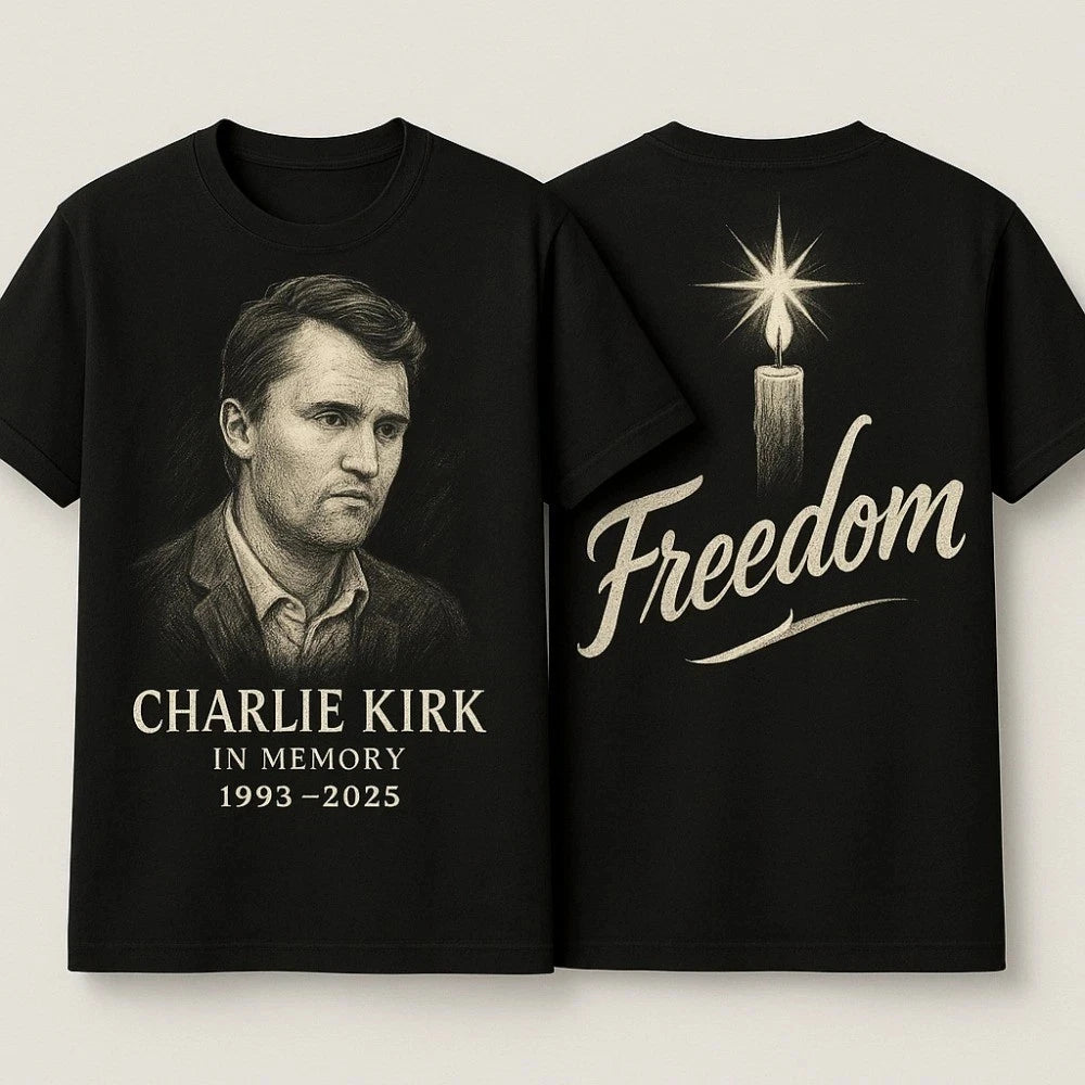 Charlie Kirk Freedom Memorial T Shirt