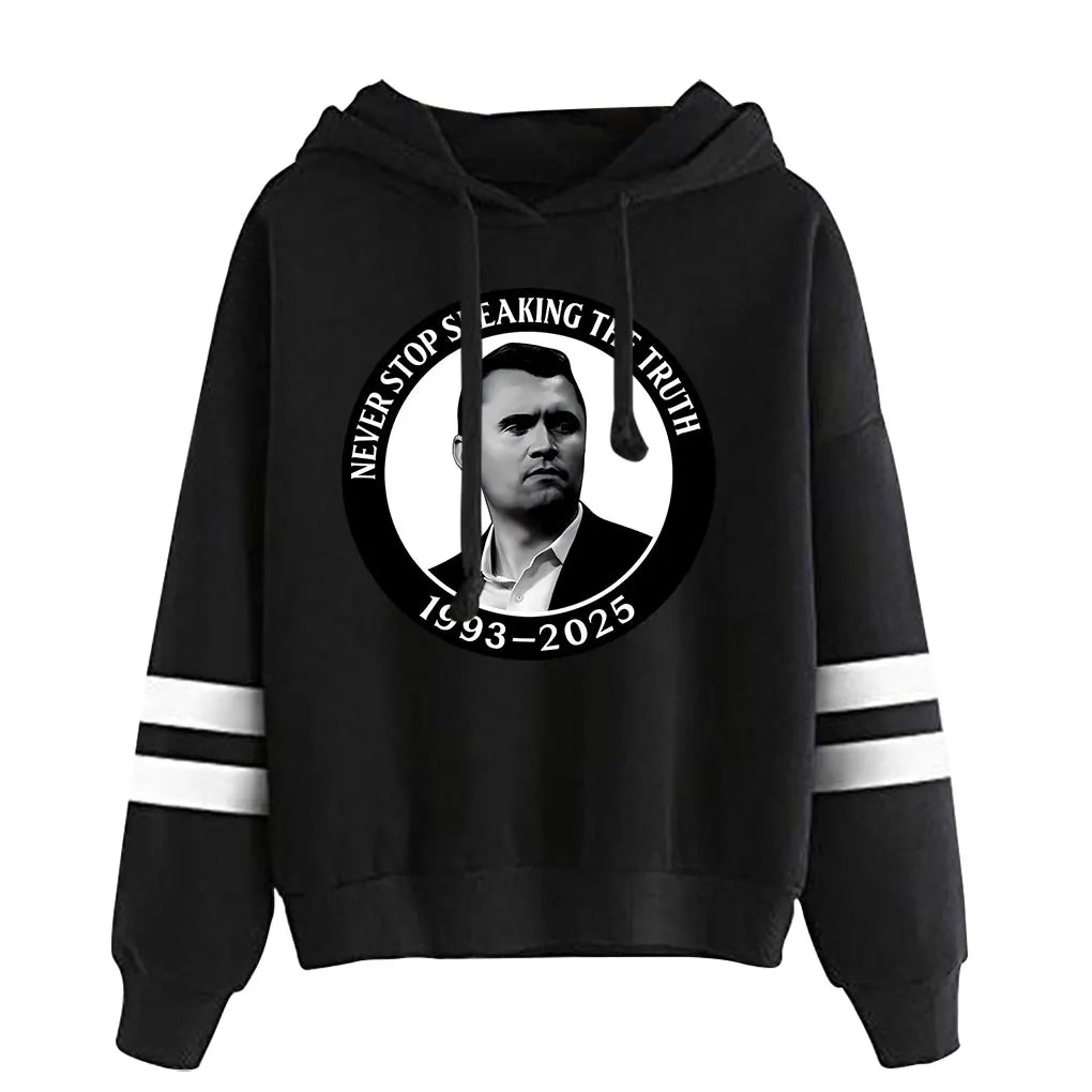 Charlie Kirk Tribute 1993-2025 Never Stop Speaking the Truth Hoodie