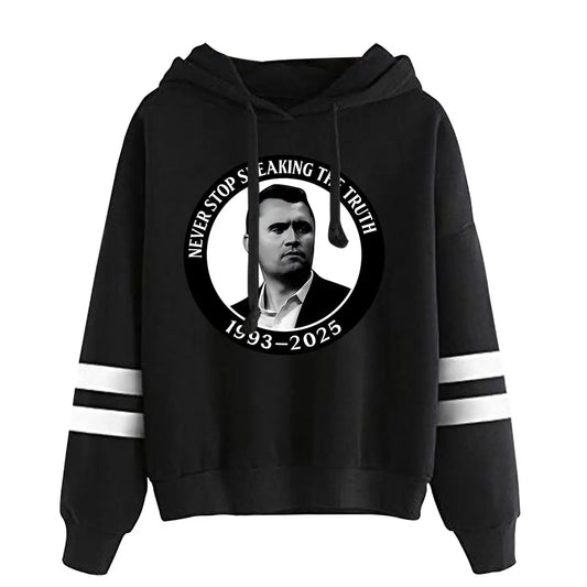 Charlie Kirk Tribute 1993-2025 Never Stop Speaking the Truth Hoodie
