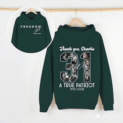 Charlie Kirk Memorial 31 Freedom Hoodie
